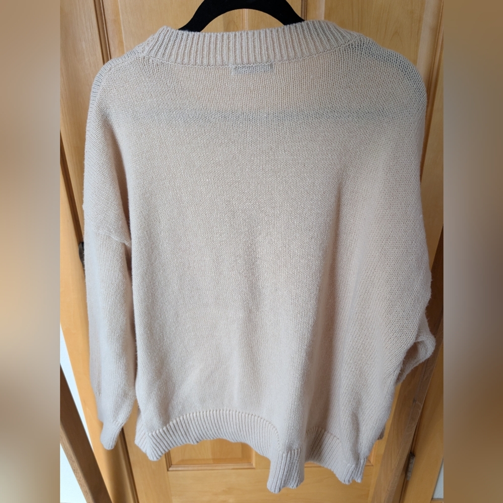 Love In Faith Light Pink Ombre Pink Graphic Crewneck Sweater - Picture 6 of 7